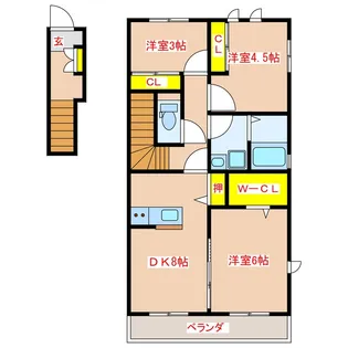 WEST【2階】の間取り