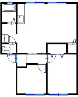 2LDKの間取り画像