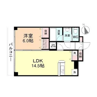 ファースト・レーベン新富町【10階】の間取り