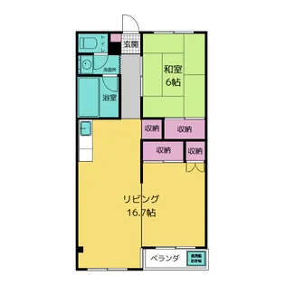 レジデンスさくらヶ丘【3階】の間取り