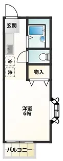 ガーデン成城B【1階】の間取り