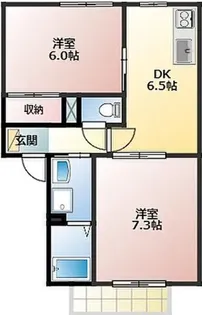 セゾンハトリ B【1階】の間取り