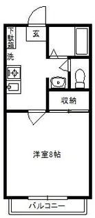 山口県下松市南花岡4【アパート】の間取り