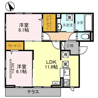 埼玉県朝霞市膝折町2【アパート】の間取り
