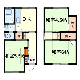 大阪府高槻市高垣町【一戸建】の間取り