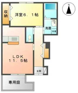 CADEL南昭和【1階】の間取り