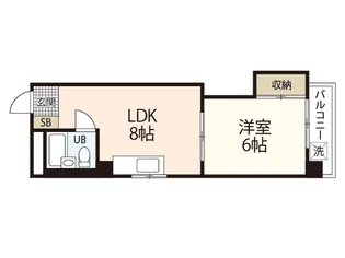大松己斐ビル【6階】の間取り