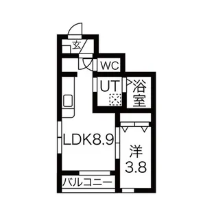 Olive(オリーブ)5番館【1階】の間取り