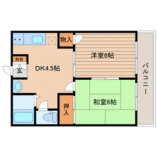 パル白水沢【2階】の間取り