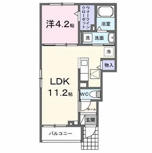パリセード ヒルズ【1階】の間取り