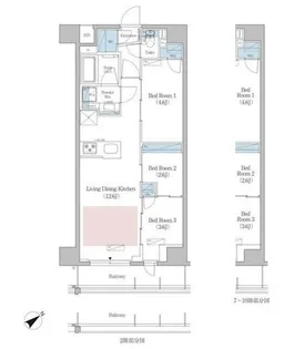 アーバネックス早稲田【10階】の間取り