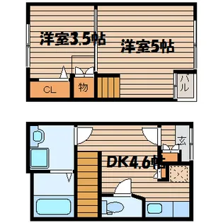 ローザハイム通町 西棟【1階】の間取り