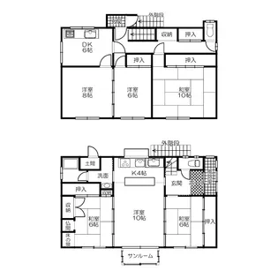 北海道釧路市武佐1【一戸建】の間取り