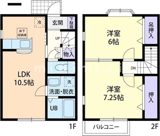 熊本県上益城郡嘉島町大字上島【アパート】の間取り