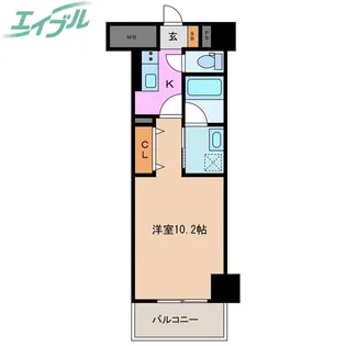 エトワール安島【3階】の間取り