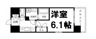エスリード梅田グランノース【7階】の間取り