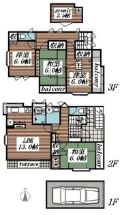 神奈川県横浜市泉区中田東1【一戸建】の間取り