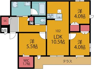 (仮称)押上3丁目メゾン【1階】の間取り