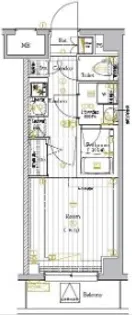 プレミアムキューブ大崎DEUX【3階】の間取り