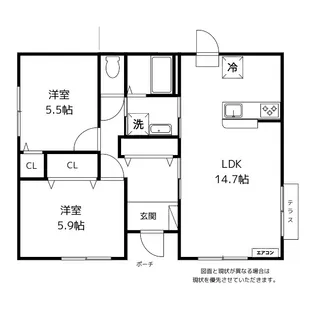 富山県富山市有沢【一戸建】の間取り