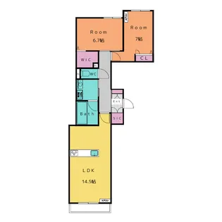 フロラシオン【2階】の間取り