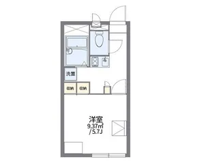 レオパレスあんず【1階】の間取り