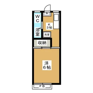テラスとーざん【2階】の間取り