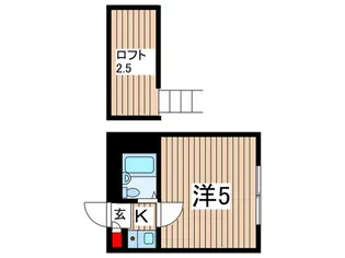 ハイツ・ヴィラNo.4【2階】の間取り