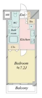 レジディア中目黒II【9階】の間取り