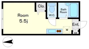 東京都豊島区池袋本町3【アパート】の間取り