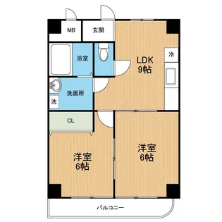 Seres長嶺【3階】の間取り