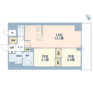 S-RESIDENCE王子enable【8階】の間取り