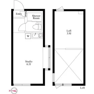 ユナイト屏風浦ラ・ヴァーニャの丘【1階】の間取り