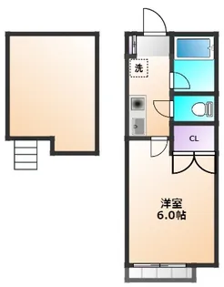 東京都西東京市富士町4【アパート】の間取り