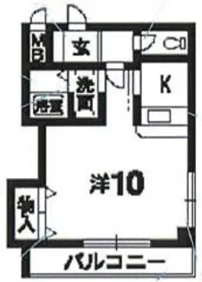 1Kの間取り画像