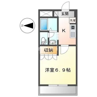 1Kの間取り画像