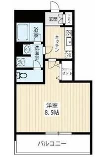 ARCOBALENO MUSASHIKOSUGIII【1階】の間取り