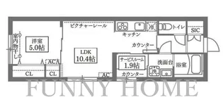東京都目黒区目黒本町1【マンション】の間取り