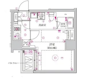 東京都江東区新大橋2【マンション】の間取り
