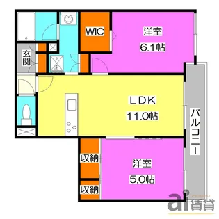 埼玉県所沢市上新井4【マンション】の間取り