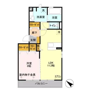 レグラス稲里 F【2階】の間取り