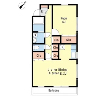 ノーブルコート1【2階】の間取り