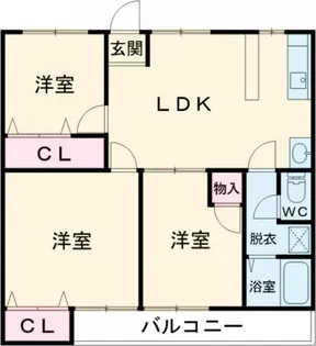 プランドールリバティー【1階】の間取り