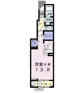メゾン ド ユタイ I【1階】の間取り