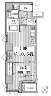 東京都中央区月島2【マンション】の間取り