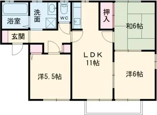 エイトトータス3番館【1階】の間取り