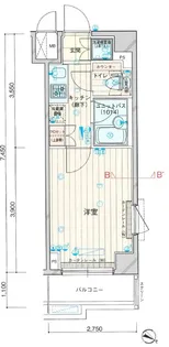 ルーブル下丸子【5階】の間取り