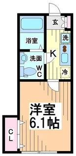 神奈川県川崎市多摩区西生田2【アパート】の間取り