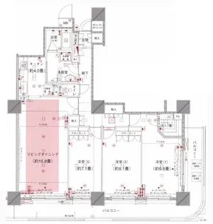 エクステ山下公園クレイドルタワー【20階】の間取り