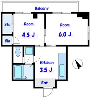 ハイブリード【4階】の間取り